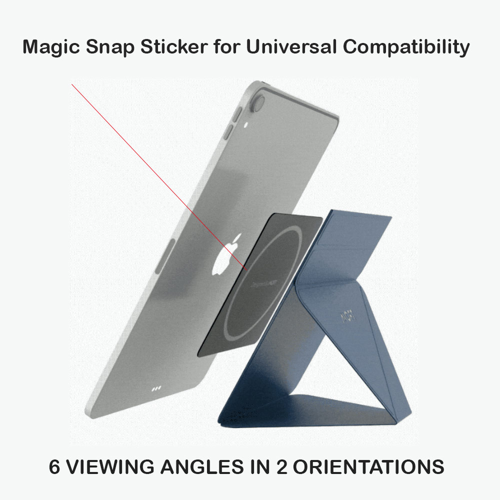 Picture of Apple iPad Air 10.9 2020  | MOFT Snap Tablet Stand Multi Angle Invisible Tablet Stand for iPad iPad Pro iPad Air Tablet (Cool Grey)