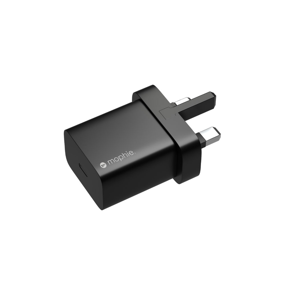 Picture of  Apple iPhone 11 Pro Max 6.5 Charger | Mophie USB-C 20W PD Wall Charger Traver Charger Compact Charger for iPhone 11 Pro Max 12 Pro Max 13 Pro Max (UK Black)