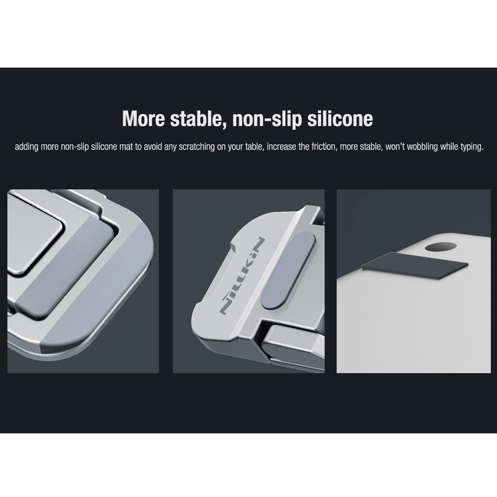 Picture of Nillkin Bolster Plus Laptop Tablet Mini Stand Foldable Portable Stand Holder Heat Dissipation for Laptop Notebook (Black)