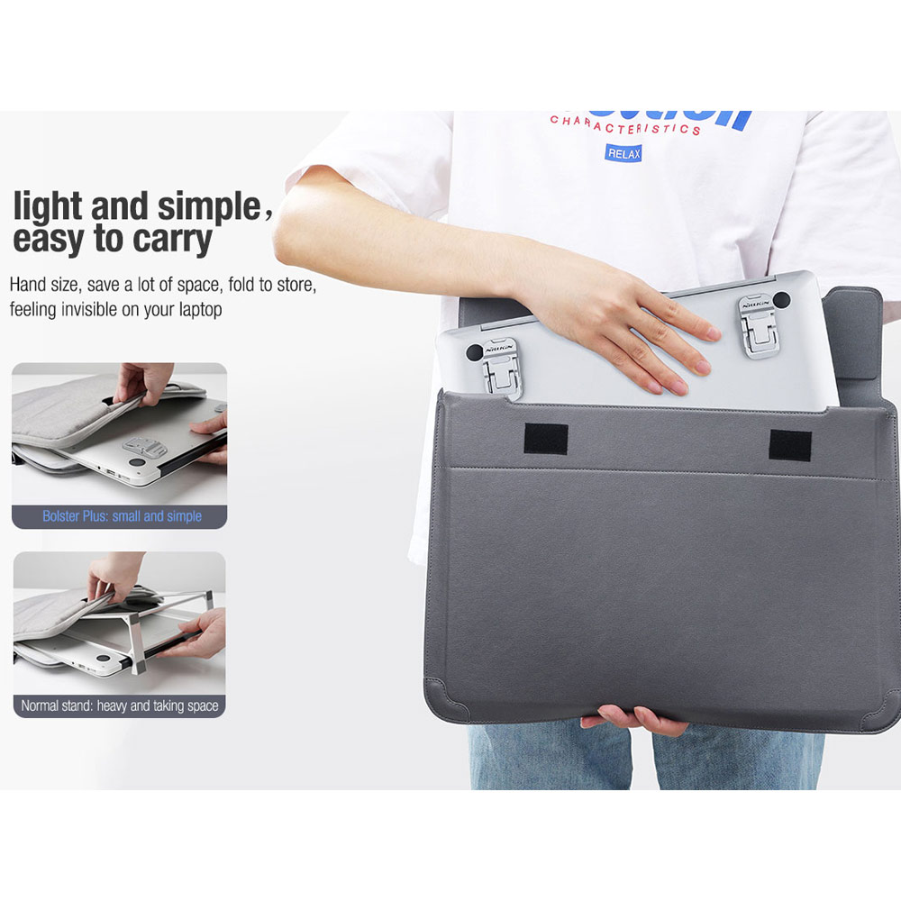 Picture of Nillkin Bolster Plus Laptop Tablet Mini Stand Foldable Portable Stand Holder Heat Dissipation for Laptop Notebook (Black)