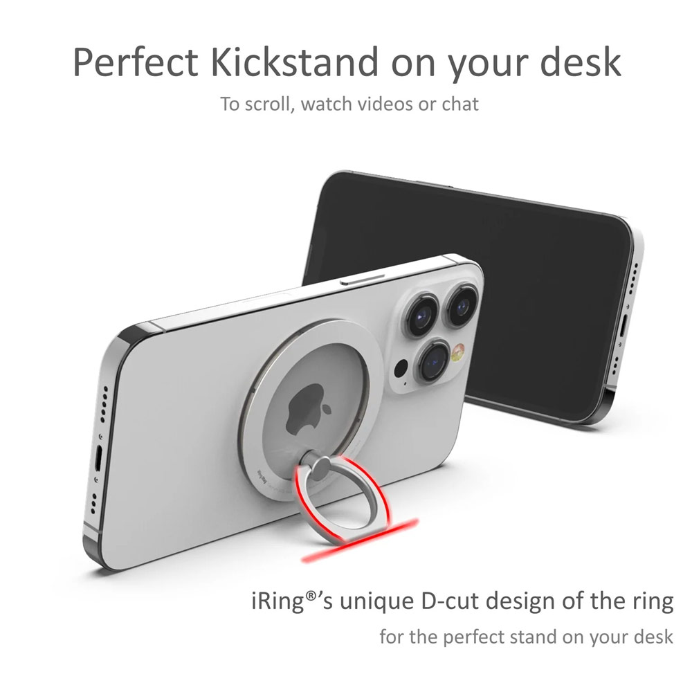 Picture of AAUXX iRing Mag Magnetic Ring Holder Phone Grip and Kickstand Stand Compatible with Magsafe (Alpine Green)