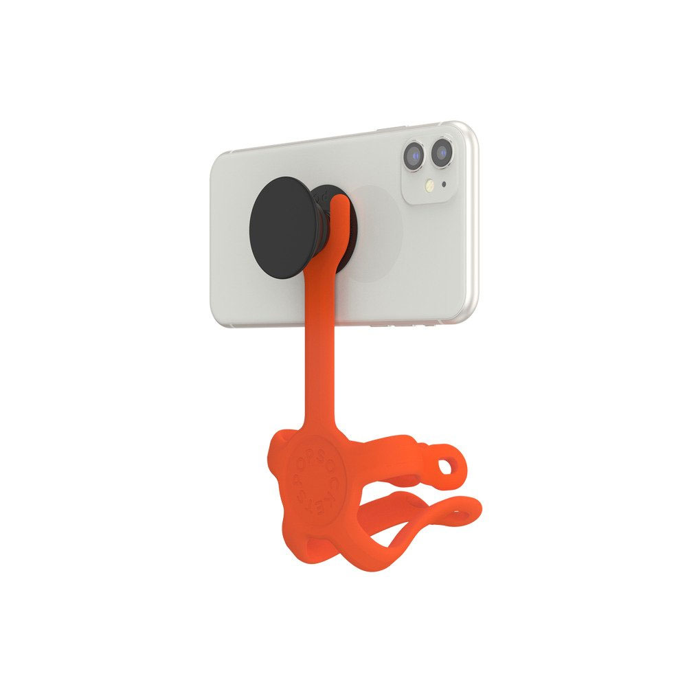 Picture of Popsockets PopMount 2 Flex  Flexible Stand Hold Stand Mount your device anywhere any position creation and on the go photography as Tripod desk mount (Orange)