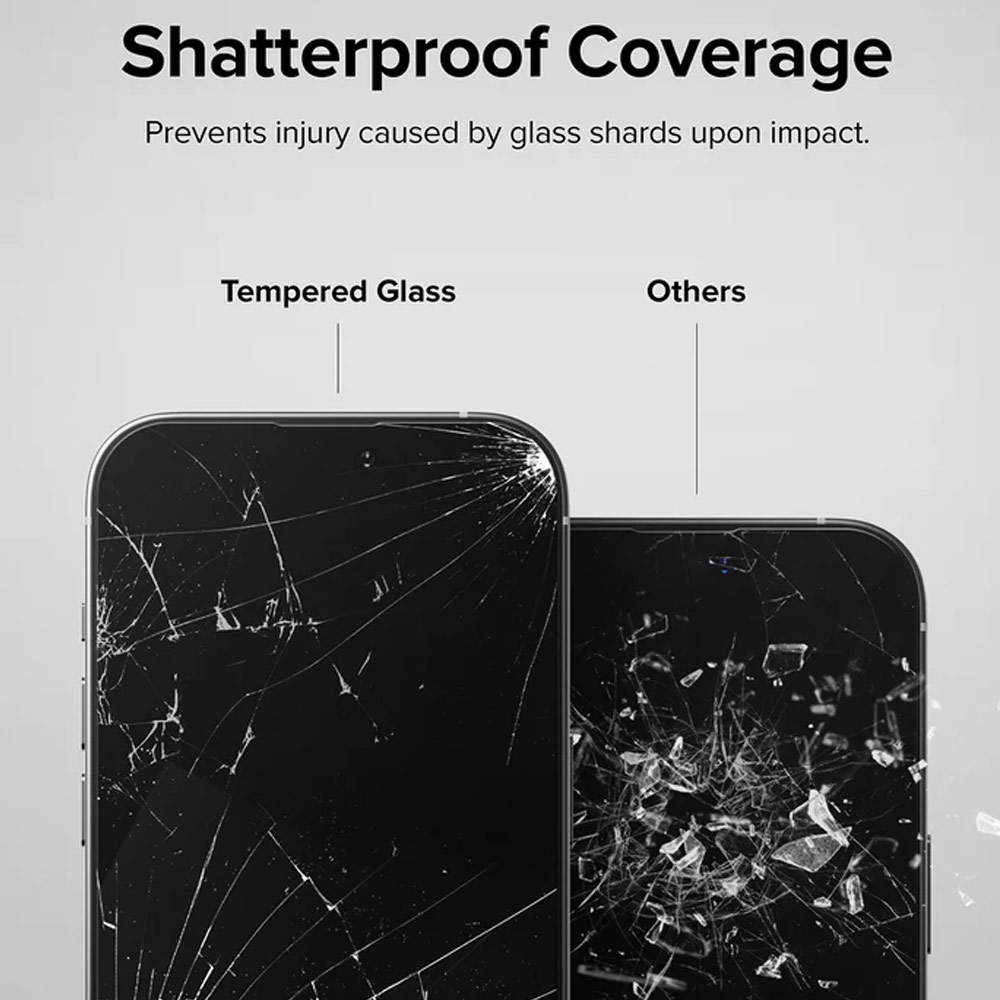 Picture of  Apple iPhone 14 Pro 6.1 Screen Protector | Ringke Premium Tempered Glass Screen Protector with Easy Installation Jig Kit for Apple iPhone 14 Pro 6.1 (HD Clear)