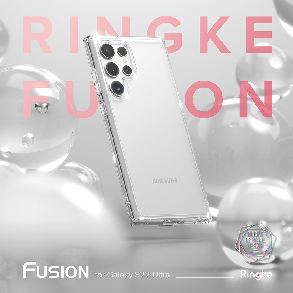 Picture of  Samsung Galaxy S22 Ultra 5G 6.8 Case | Ringke Fusion Protection Case for Samsung Galaxy S22 Ultra 6.8 (Matte Clear)