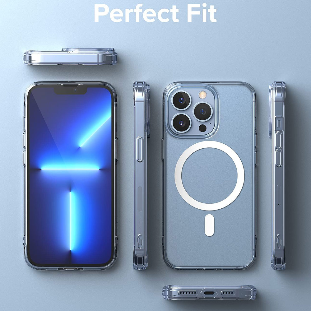 Picture of  Apple iPhone 13 Pro 6.1 Case | Ringke Fusion Magnetic Matte Protection Case Magsafe Compatible for Apple iPhone 13 Pro 6.1 (Matte Clear)