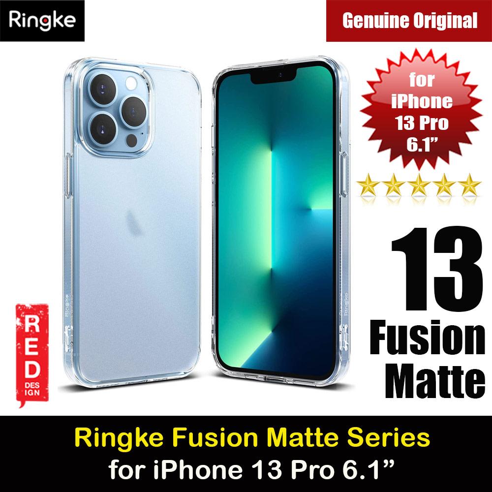 Picture of Ringke Fusion Matte Protection Case for Apple iPhone 13 Pro 6.1 (Matte Clear)  Apple iPhone 13 Pro 6.1-  Apple iPhone 13 Pro 6.1 Cases,  Apple iPhone 13 Pro 6.1 Covers, iPad Cases and a wide selection of  Apple iPhone 13 Pro 6.1 Accessories in Malaysia, Sabah, Sarawak and Singapore 