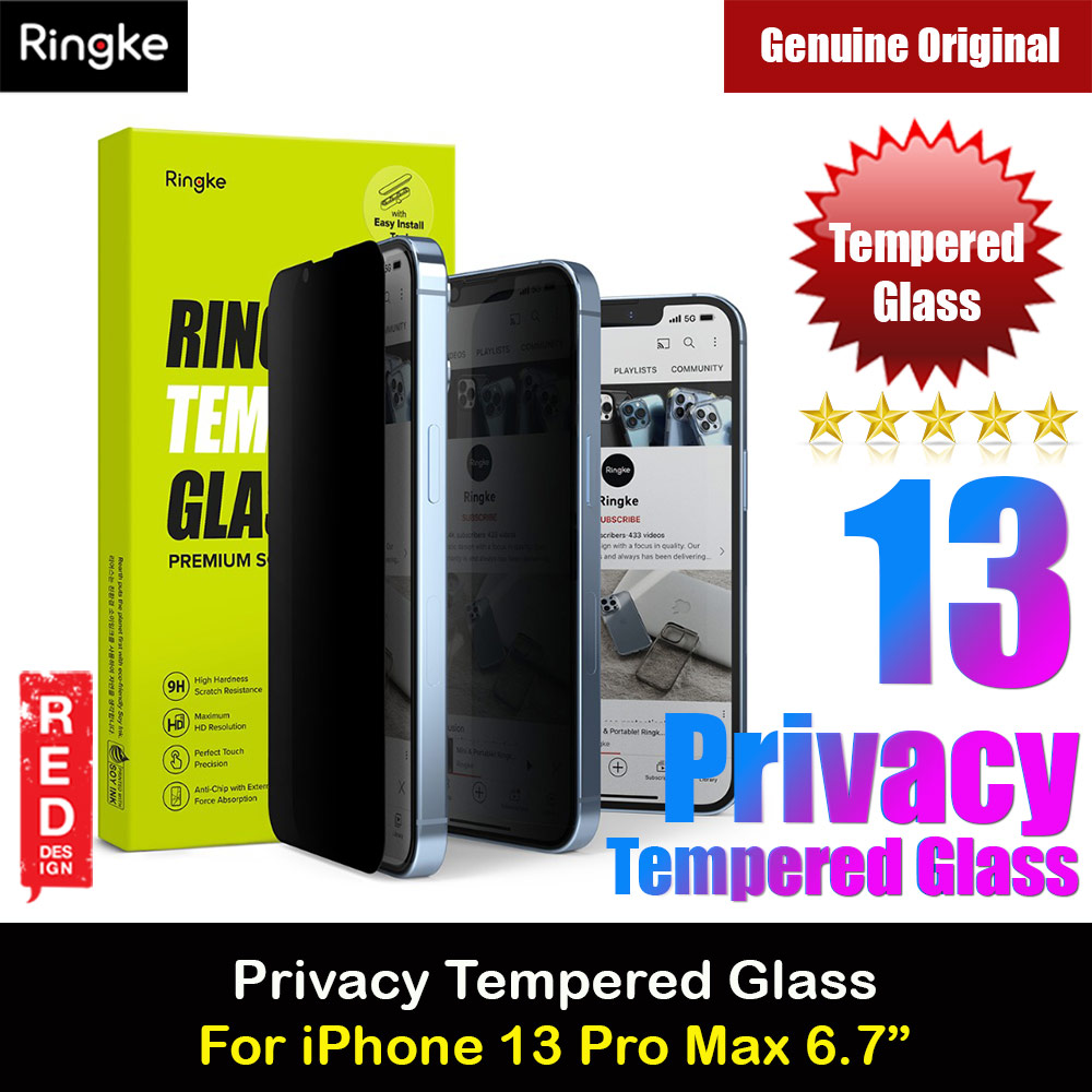 Picture of Ringke Privacy Anti View Tempered Glass Screen Protector for Apple iPhone 13 Pro Max 6.7 (Privacy)  Apple iPhone 13 Pro Max 6.7-  Apple iPhone 13 Pro Max 6.7 Cases,  Apple iPhone 13 Pro Max 6.7 Covers, iPad Cases and a wide selection of  Apple iPhone 13 Pro Max 6.7 Accessories in Malaysia, Sabah, Sarawak and Singapore 